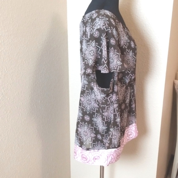 Lane Bryant Blouse Flutter Sleeve - Picture 3 of 5